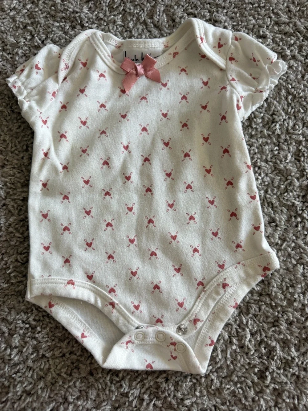 Carter's Baby Girls Multi Pink White Navy One-Piece Bodysuits Lot